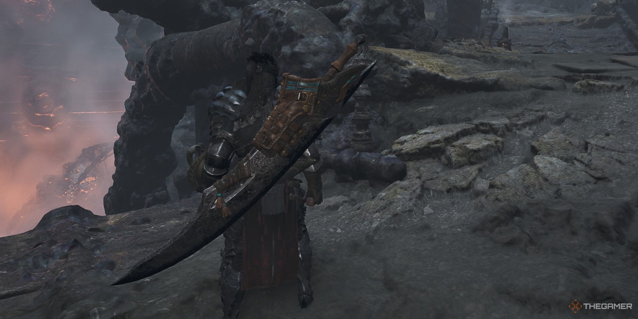 The hunter showcasing the Hope Greatsword in Monster Hunter Wilds.