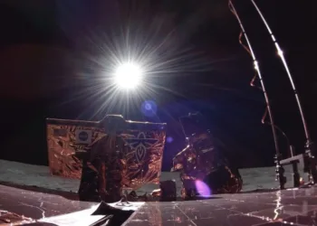 Stunning Video of Solar Eclipse from Moon Shows Red Lunar Surface