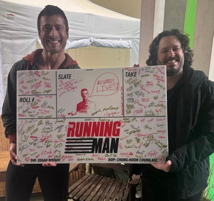 The Running Man: Glen Powell Shares Wrap Photo And Statement