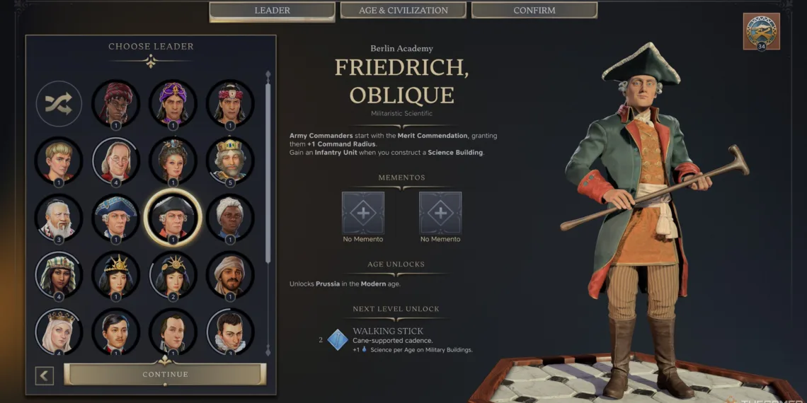 Winning Strategies for Friedrich, Oblique in Civilization 7