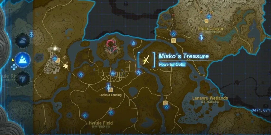 Locating Misko's Powerful Outfit Treasure in Zelda: TOTK