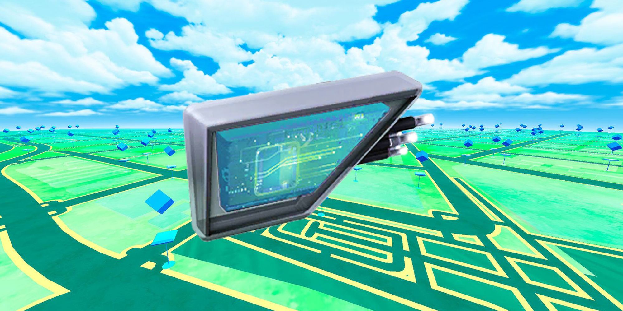 A Magnetic Lure Module in Pokemon GO.