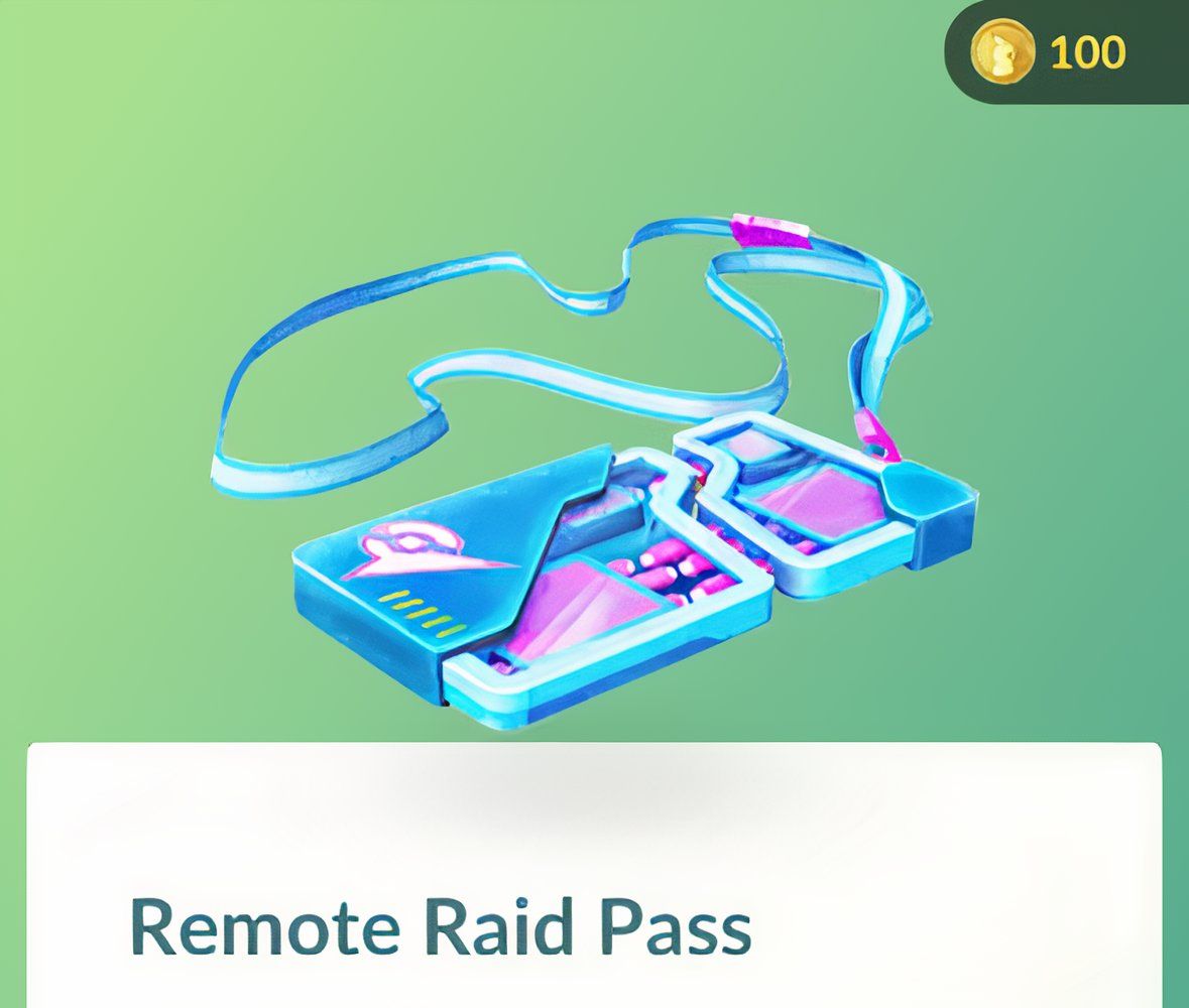 Pokémon Go Remote Raid Pass from the Pokémon Go Shop.