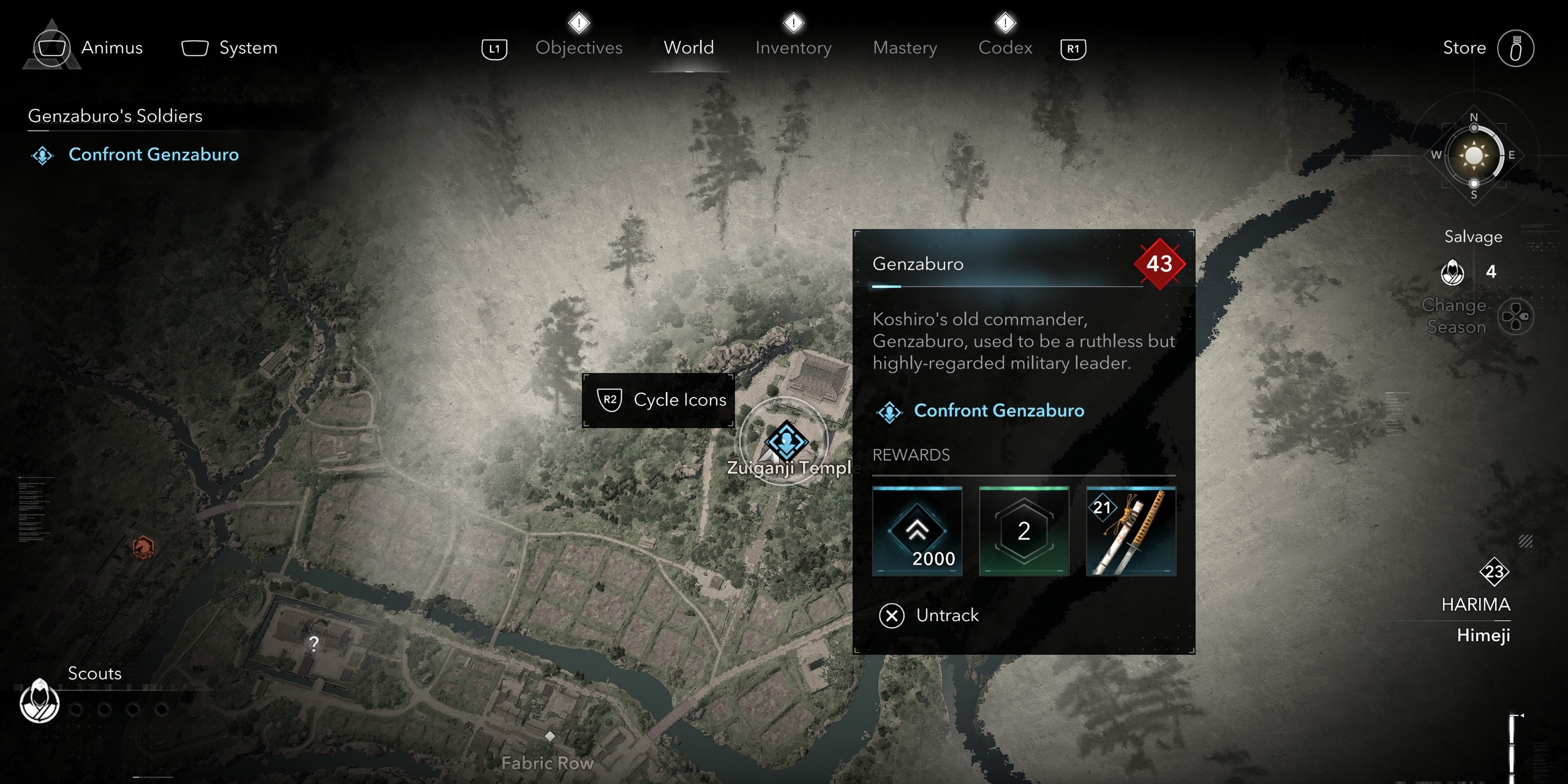 Path to climb near the Poisoner quest in Assassin's Creed Shadows