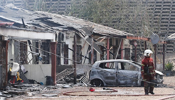 Damage in Puchong, Malaysia