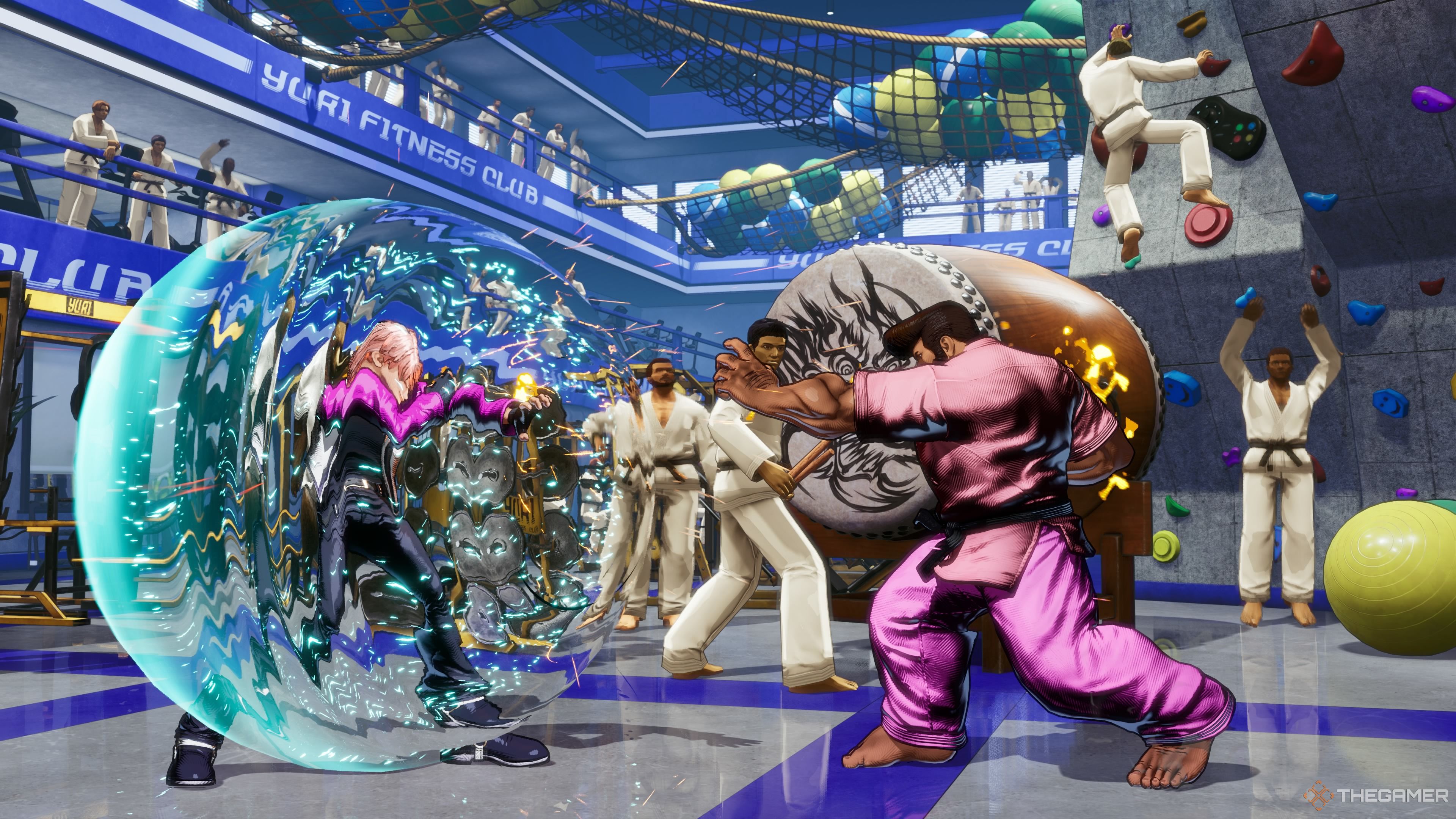 Rock executing a Just Defense in Fatal Fury City of the Wolves.