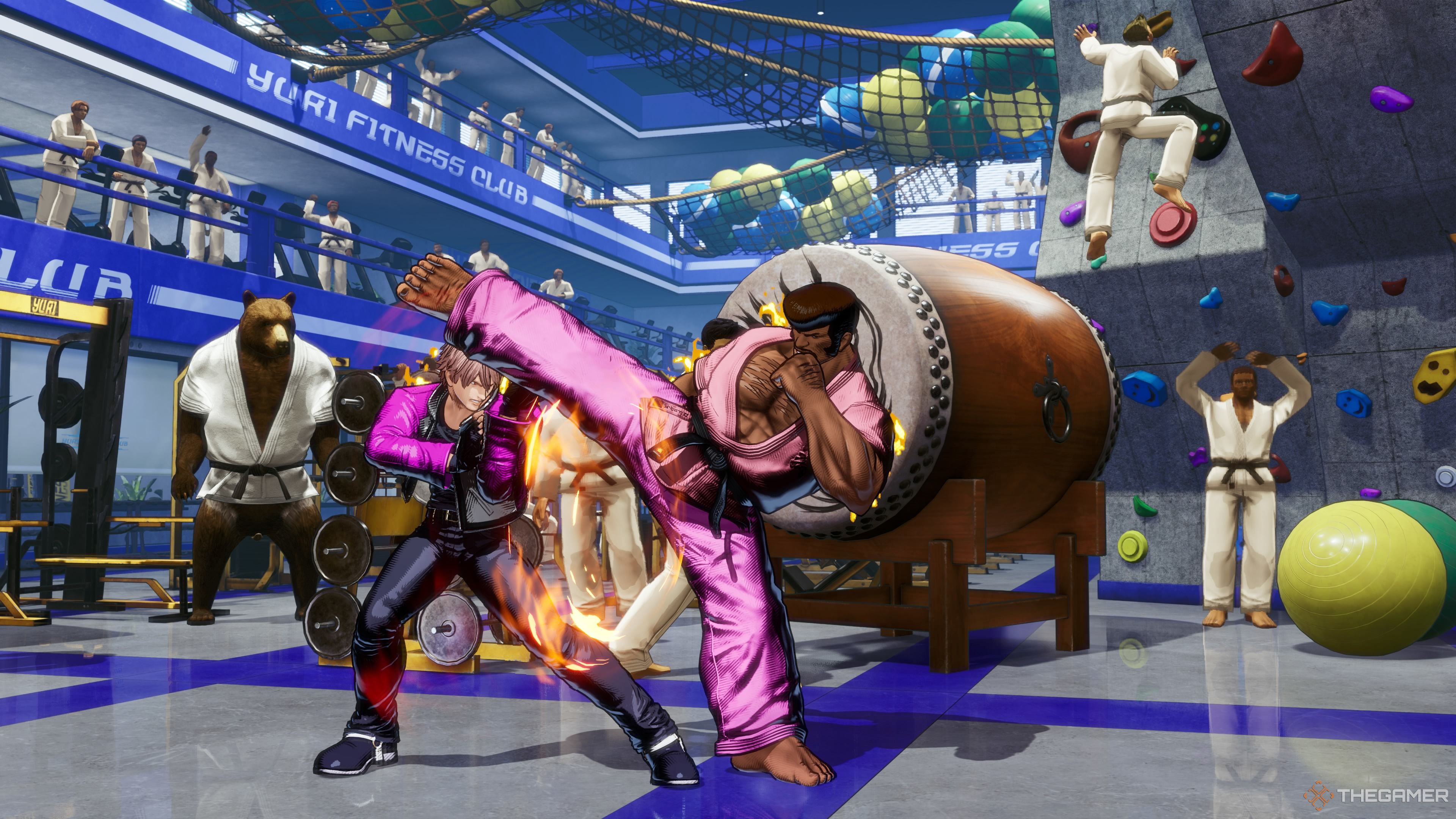 Rock utilizing a REV Guard in Fatal Fury City of the Wolves.