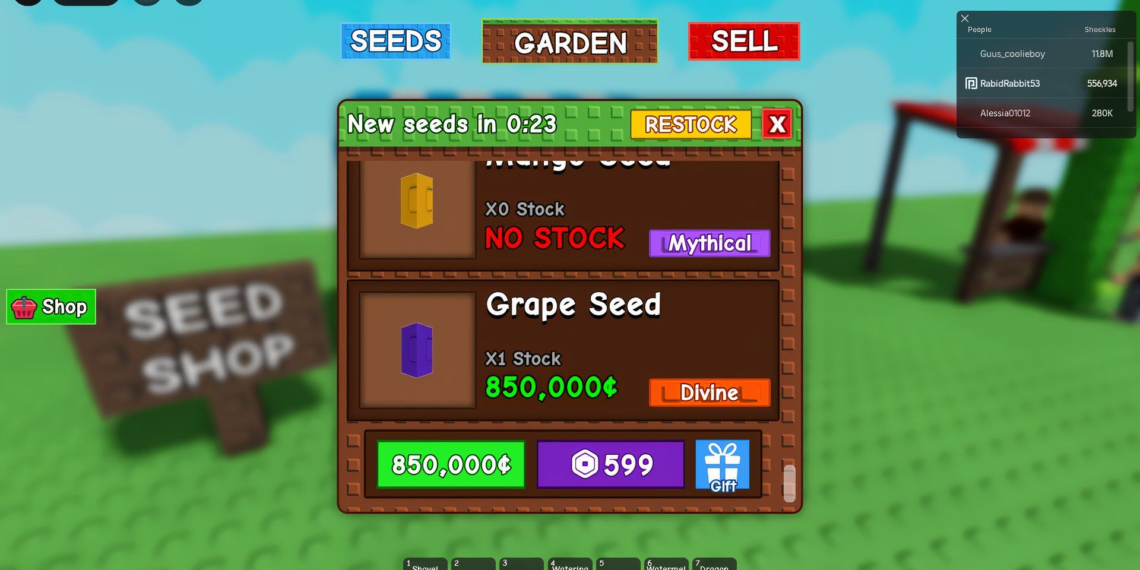 Completing Your Grape Collection in Roblox: Grow a Garden