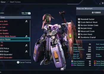Completing the Amdusias Hades Skell in Xenoblade Chronicles X