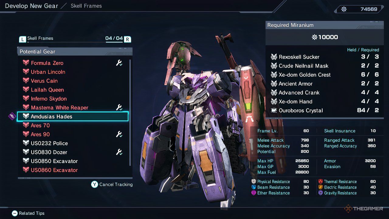 Completing the Amdusias Hades Skell in Xenoblade Chronicles X