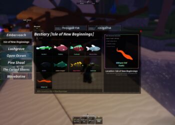 Completing the Isle of New Beginnings Bestiary in Roblox: Fisch