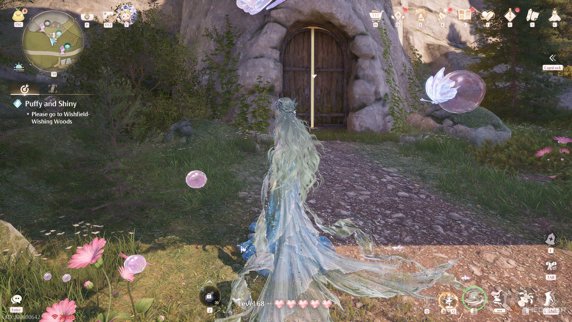 Nikki outside the Swish and Stitch Soiree door in Infinity Nikki.