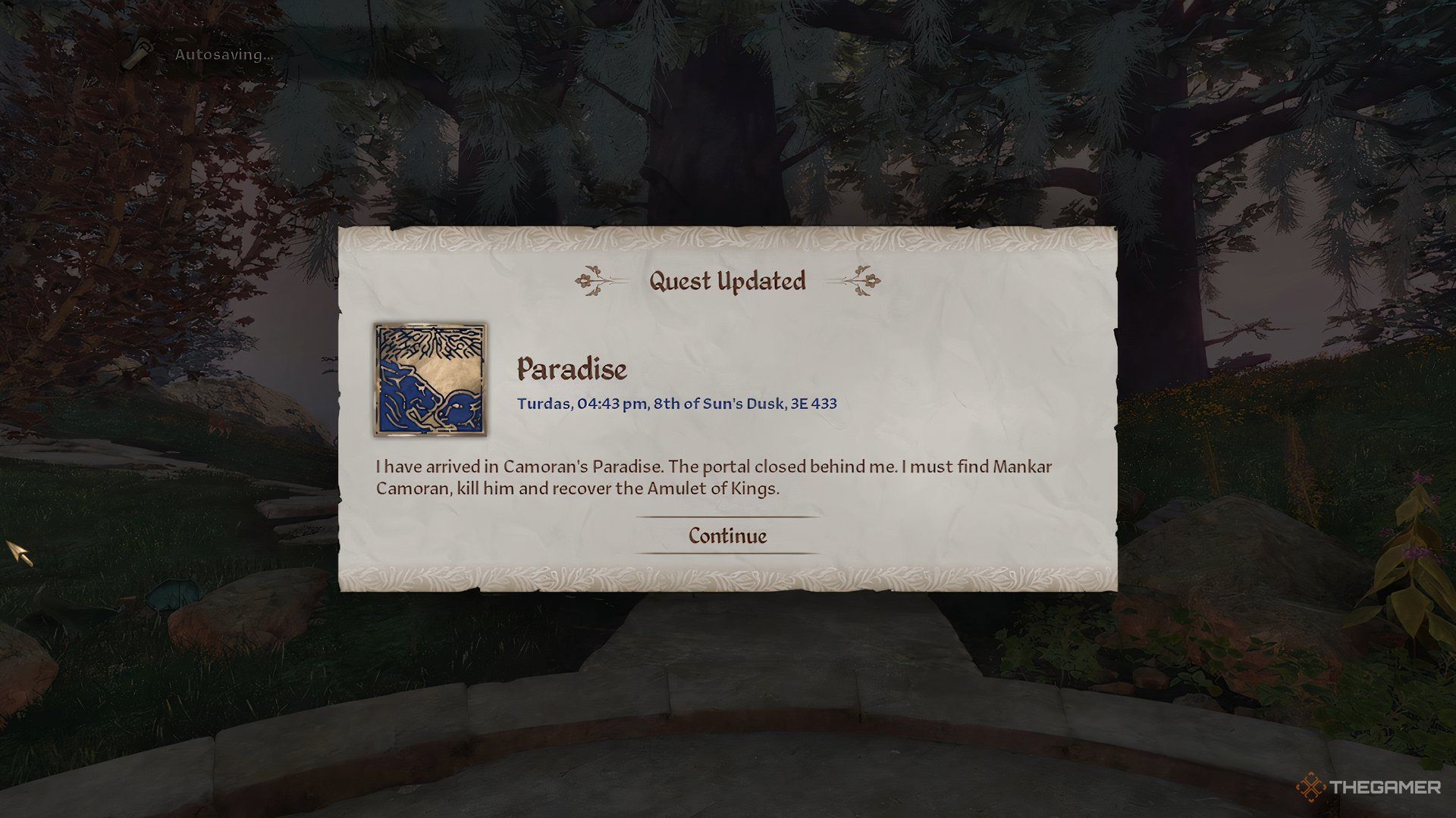 Entering Paradise in The Elder Scrolls IV Oblivion Remastered.