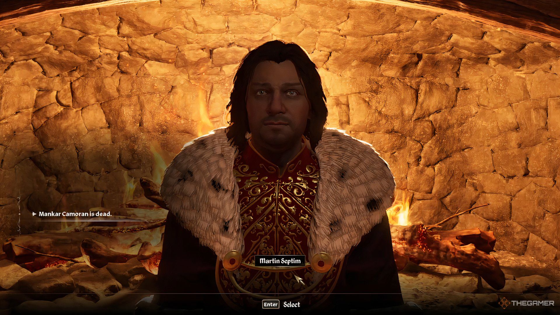 Returning the Amulet to Martin Septim in The Elder Scrolls IV Oblivion Remastered.