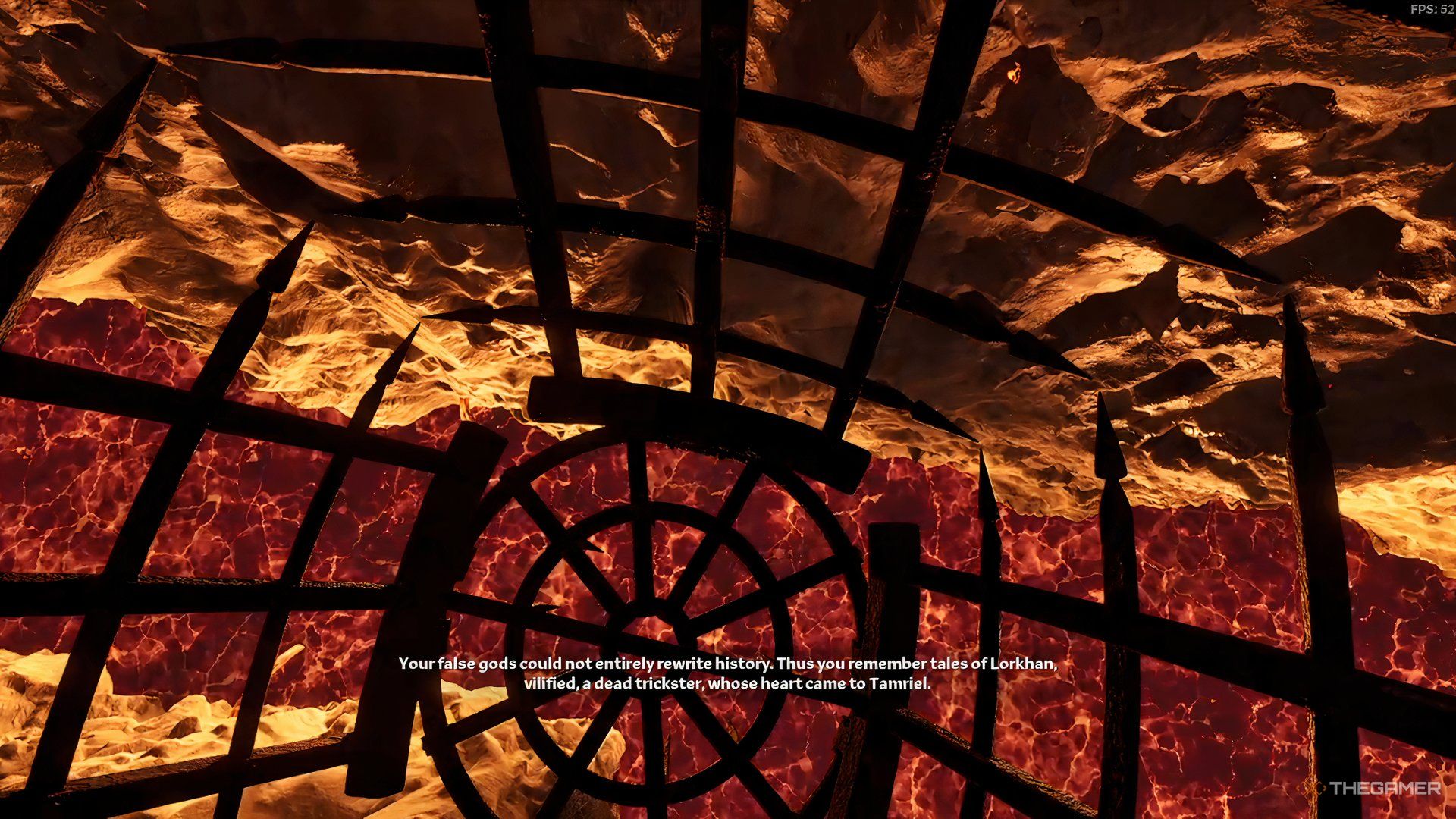 Entering the cage in the Forbidden Grotto in The Elder Scrolls IV Oblivion Remastered.