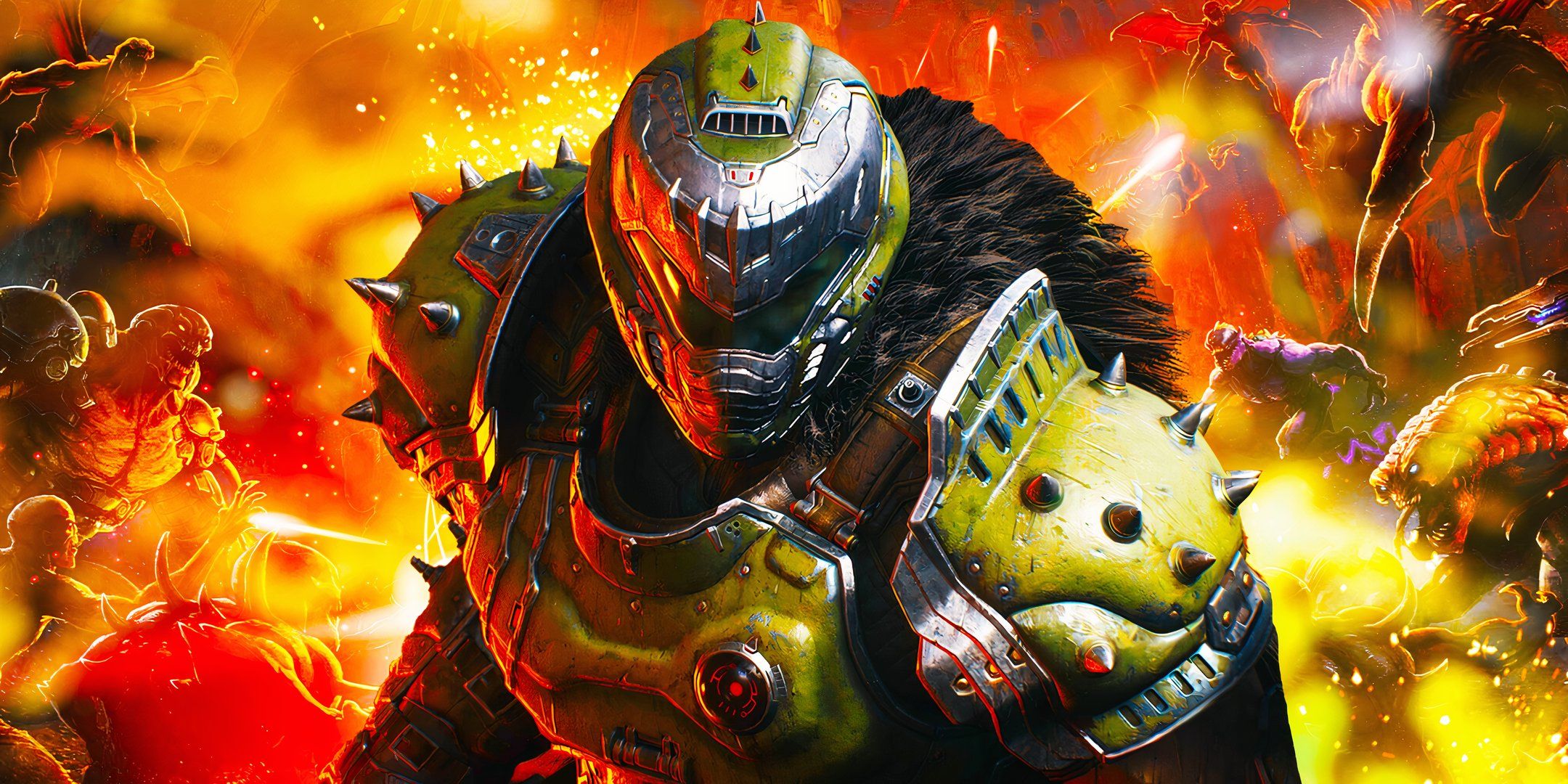 The Doom Slayer as he appears in DOOM: The Dark Ages