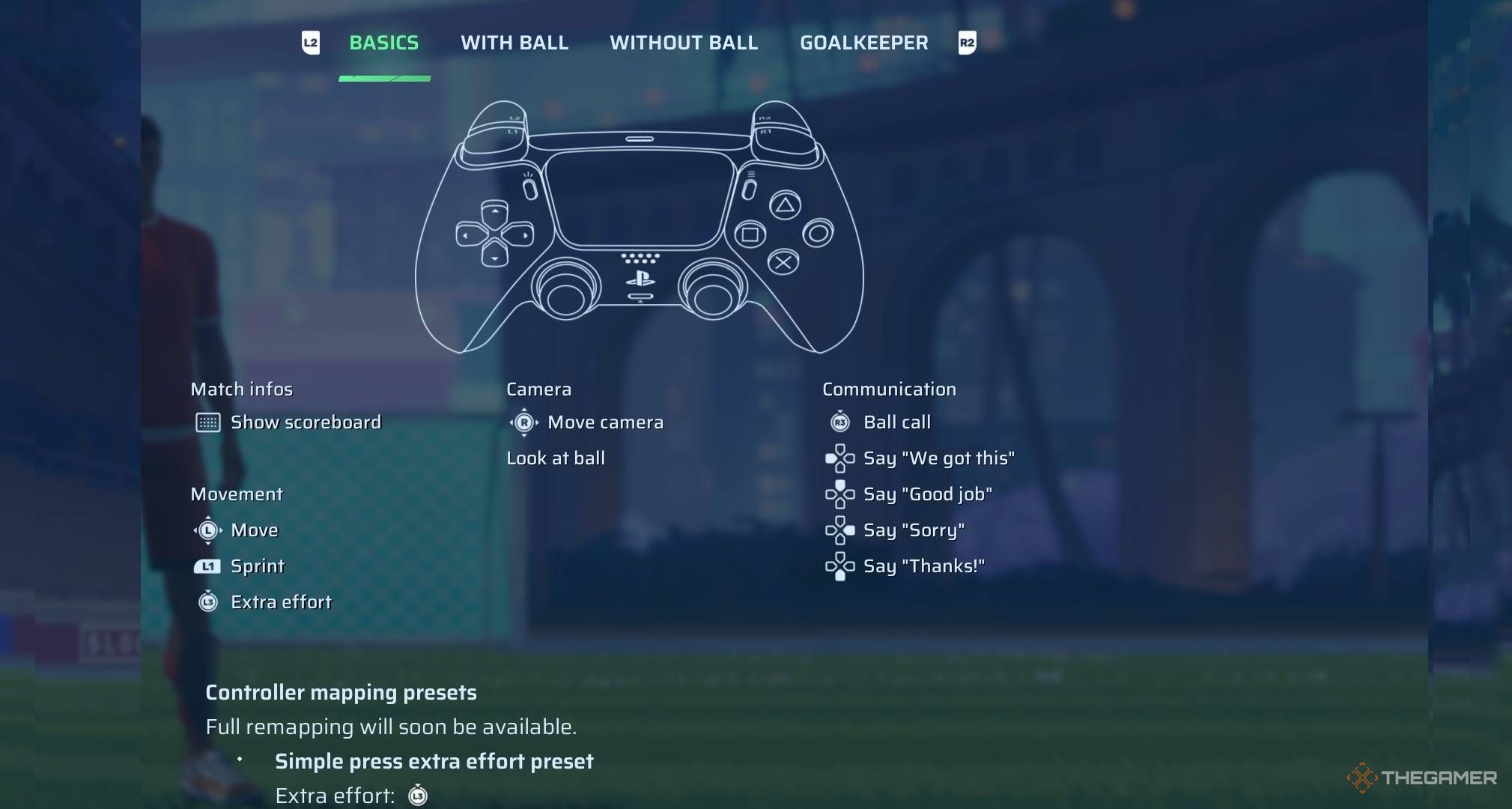 Rematch controls PS basic