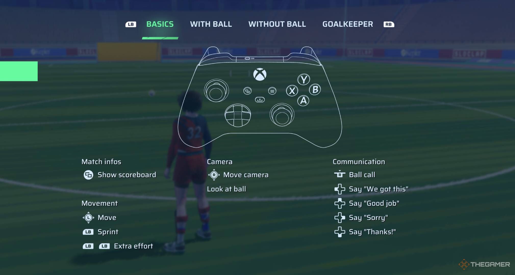 Rematch controls Xbox basics