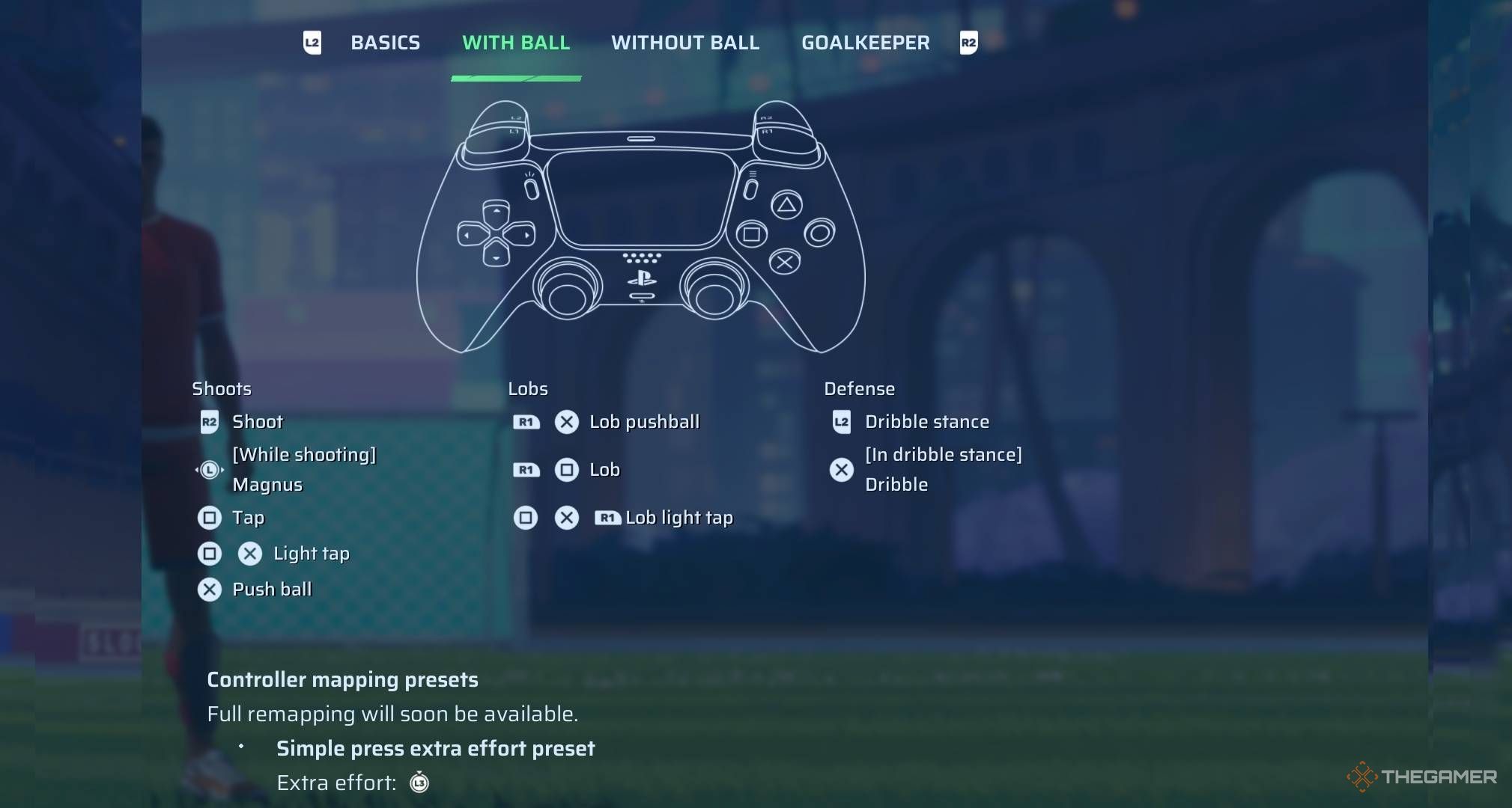Rematch controls PS with ball