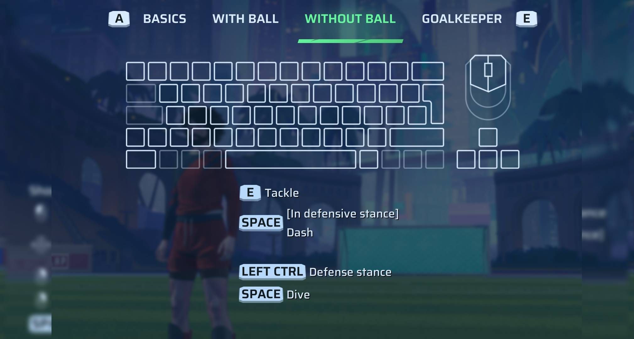 Rematch Without Ball controls for PC