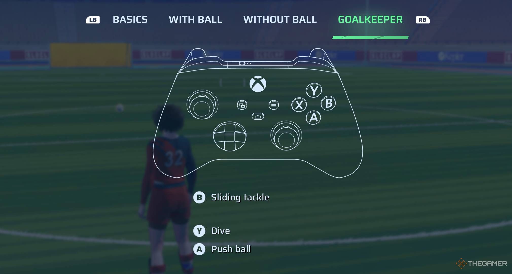 Rematch controls Xbox goalkeeper