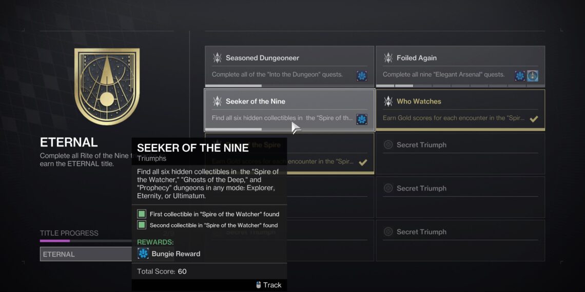 Completing the Rite of the Nine: Dungeon Collectible Locations