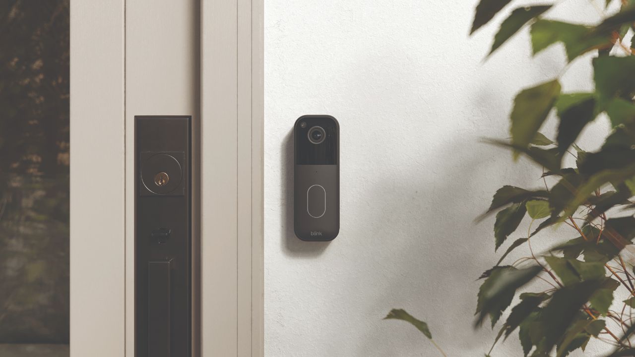 Blink Video Doorbell installed near door