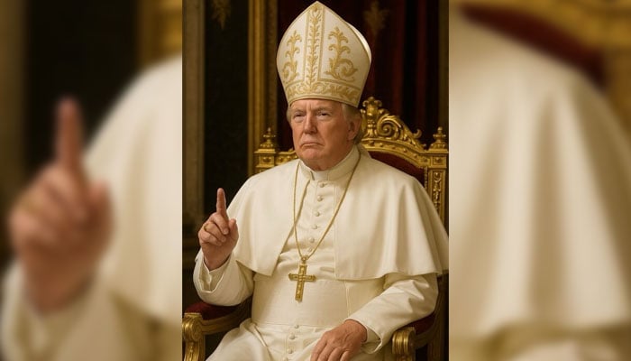 Trump Posts Unique Image of Himself Portrayed as Pope