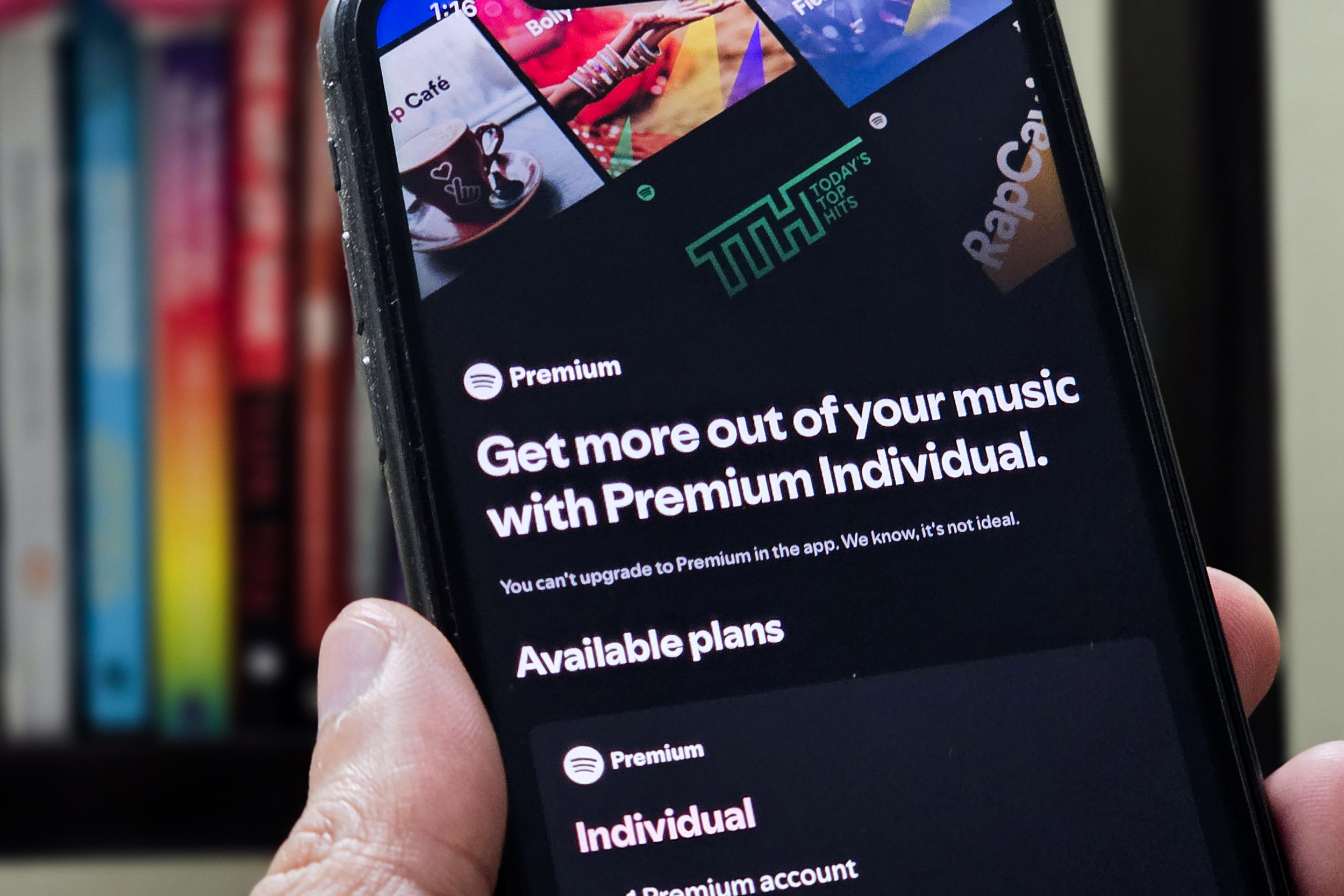 External payments for Spotify premium subscription.