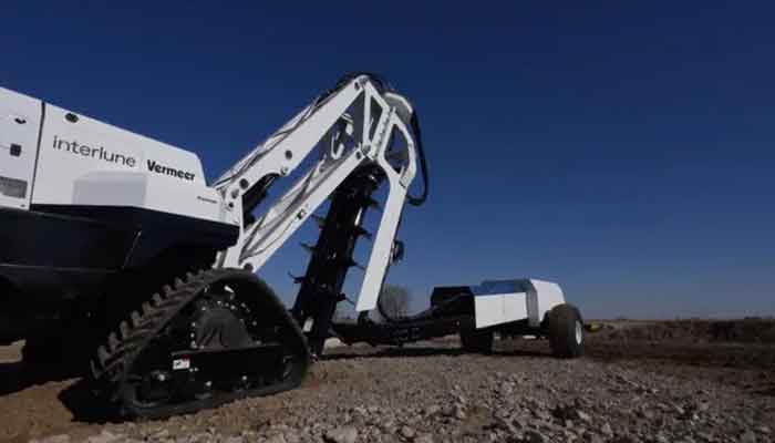 Full-scale prototype of the Interlune excavator developed with Vermeer.