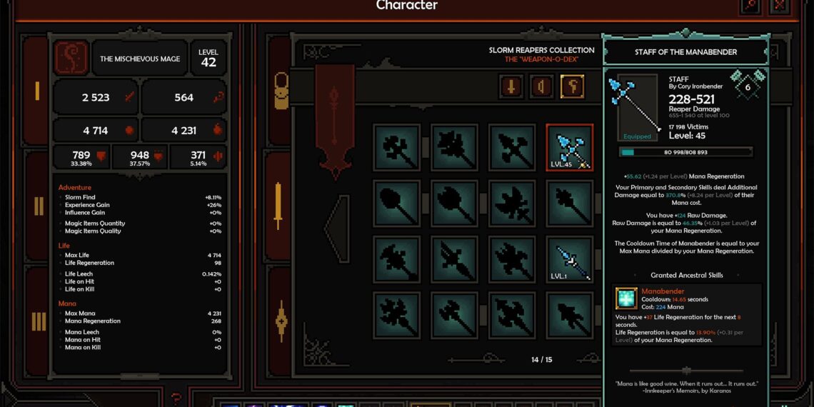 Completing Top Mage Builds and Skills in The Slormancer