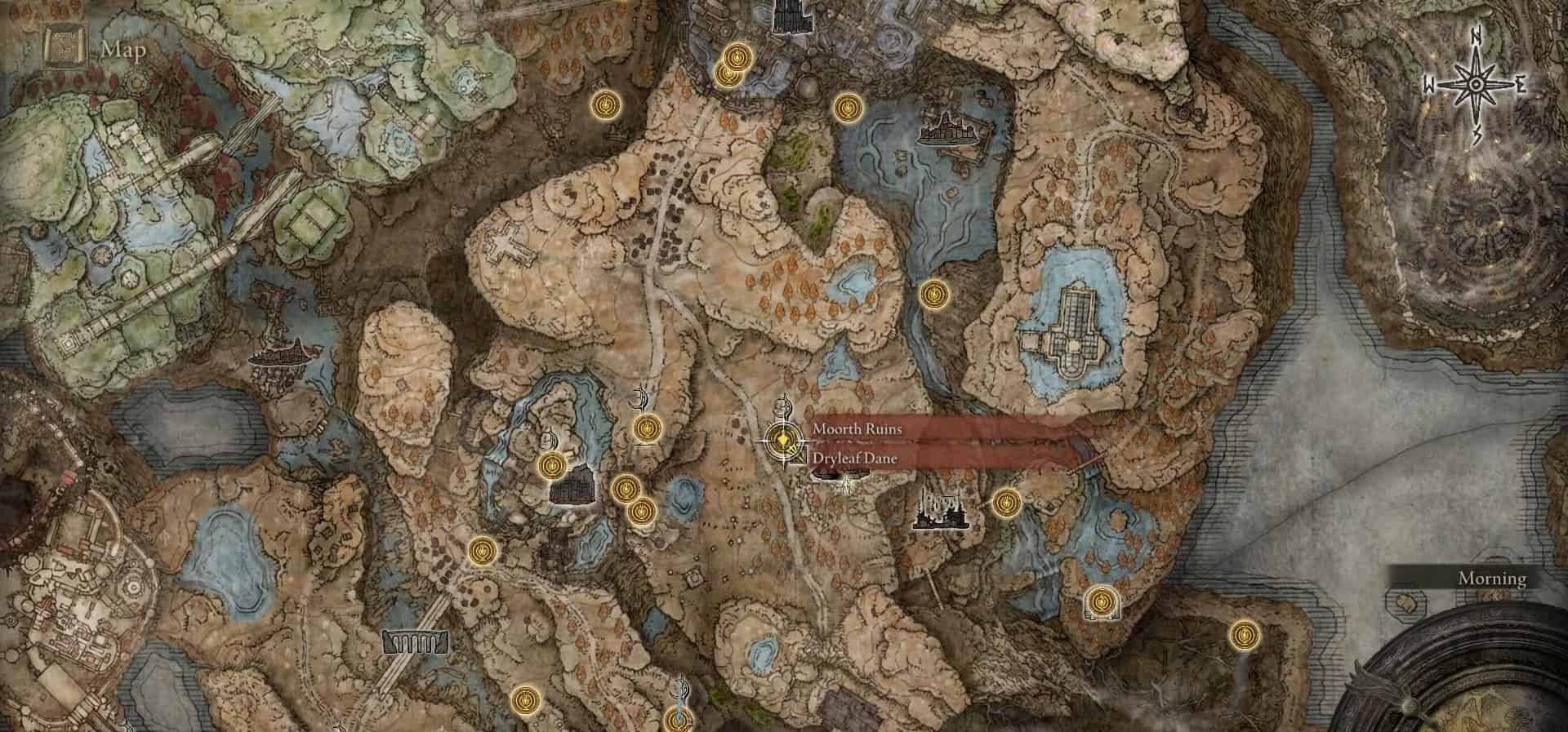 Moorth Ruins Location