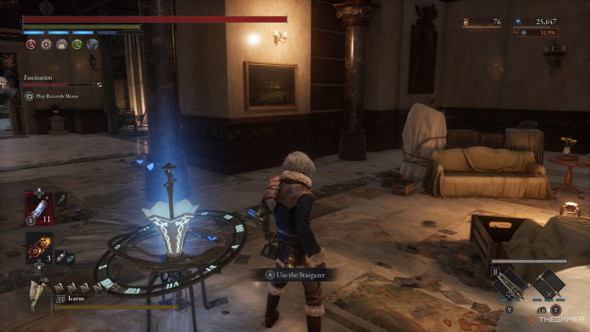 Player examines the painting created by Goddard in Lies of P: Overture.