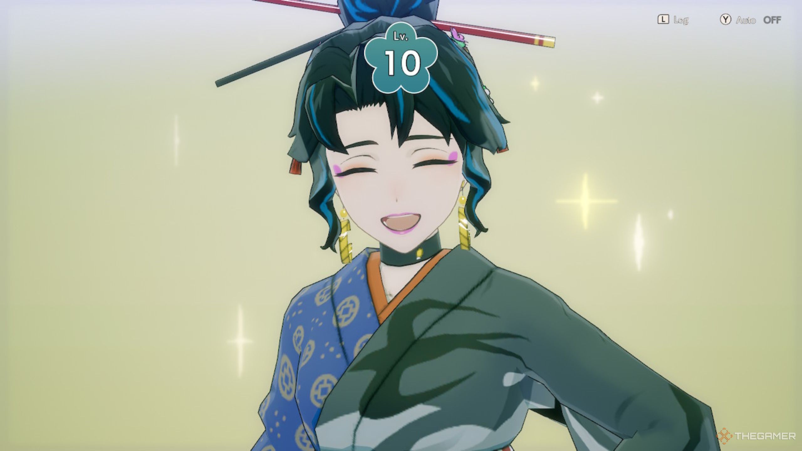 Tsubame smiling in Rune Factory Guardians of Azuma