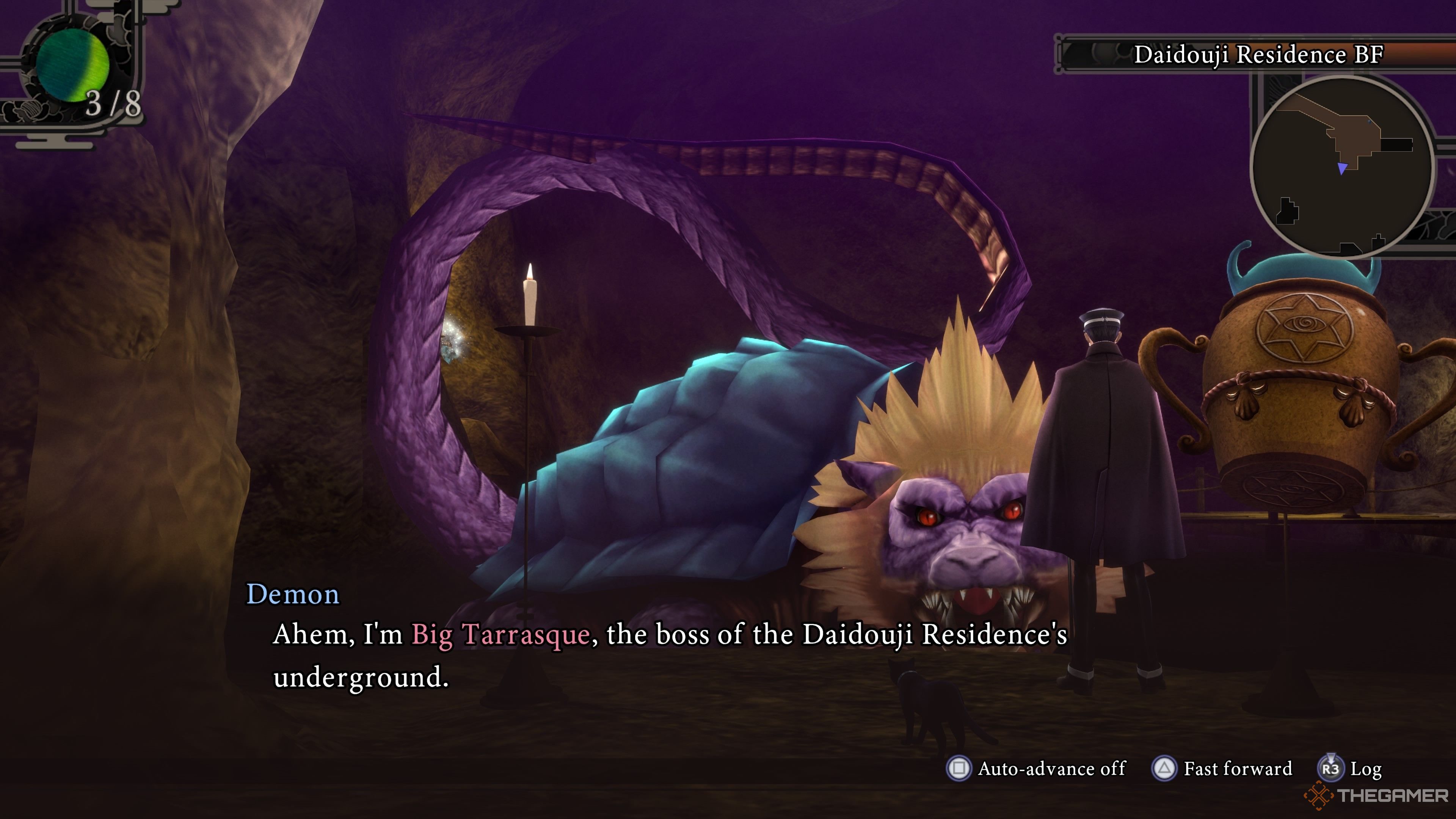 Big Tarrasque at Daidouji Manor in Raidou Remastered The Mystery of the Soulless Army.