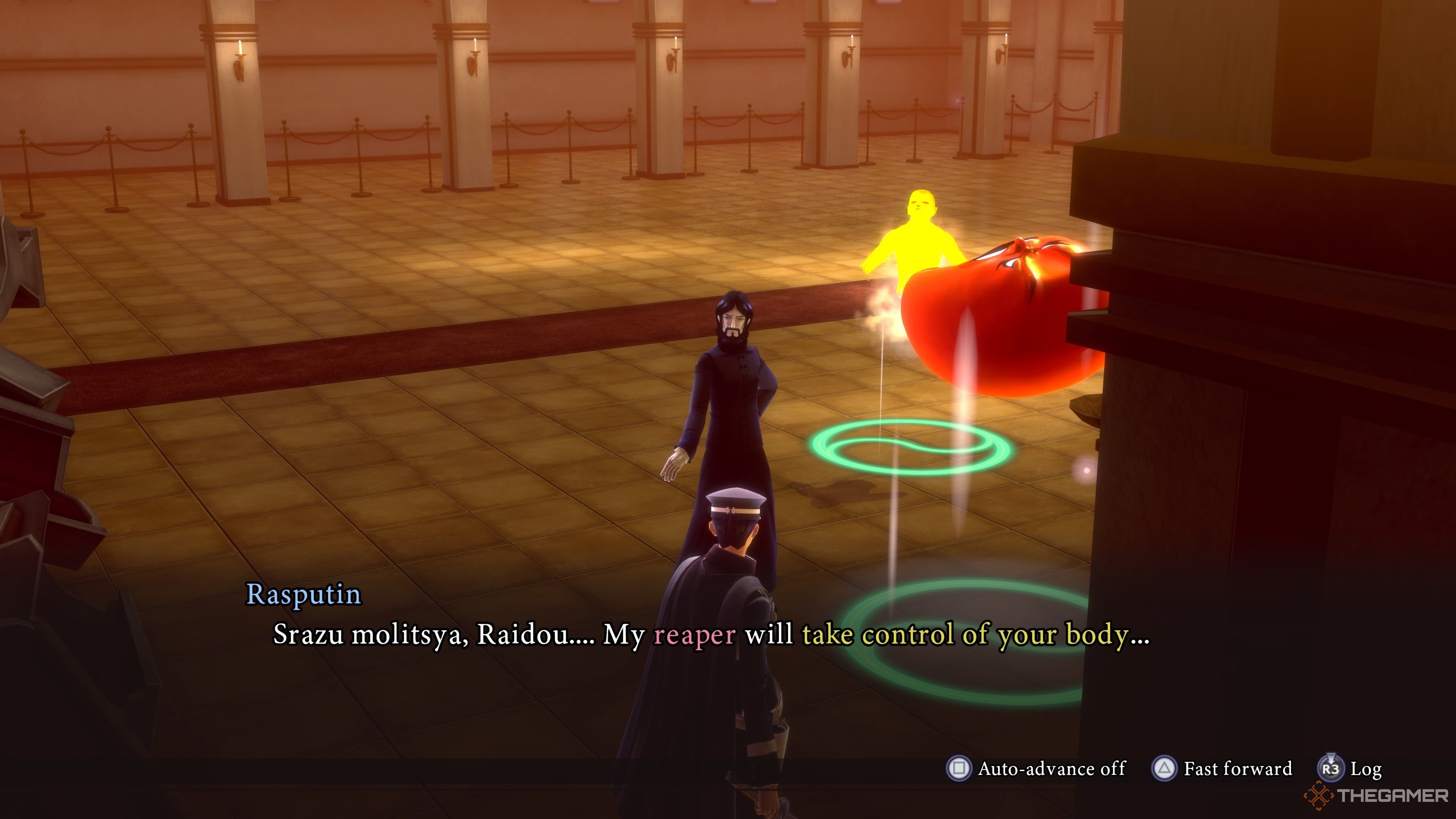Rasputin prepares for his ultimate attacks in Raidou Remastered: The Mystery of the Soulless Army.