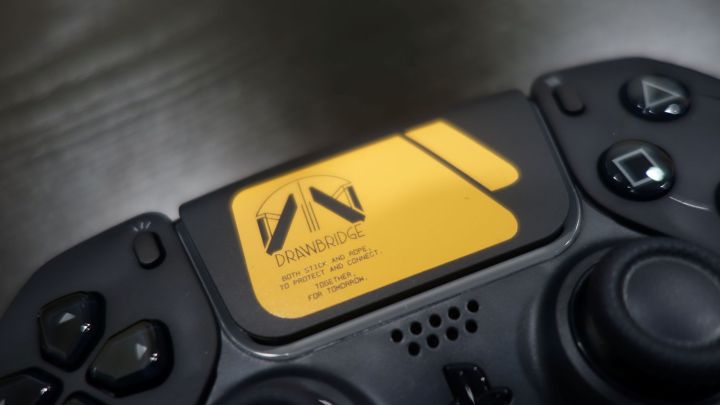 The touchpad of a Death Stranding 2 DualSense is shown.