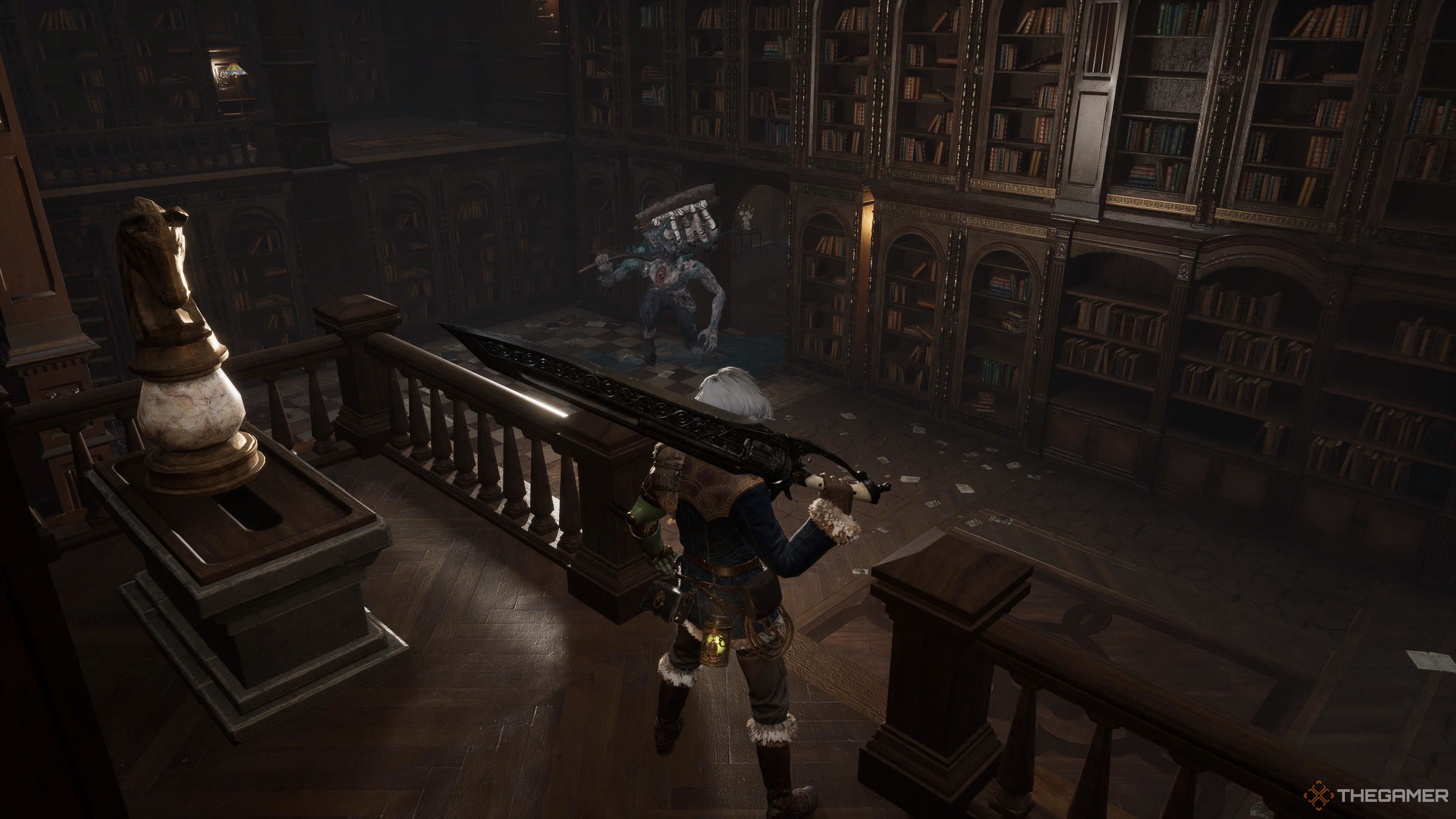 The final miniboss appears after you hit the last hidden switch in Lies Of P Overture.