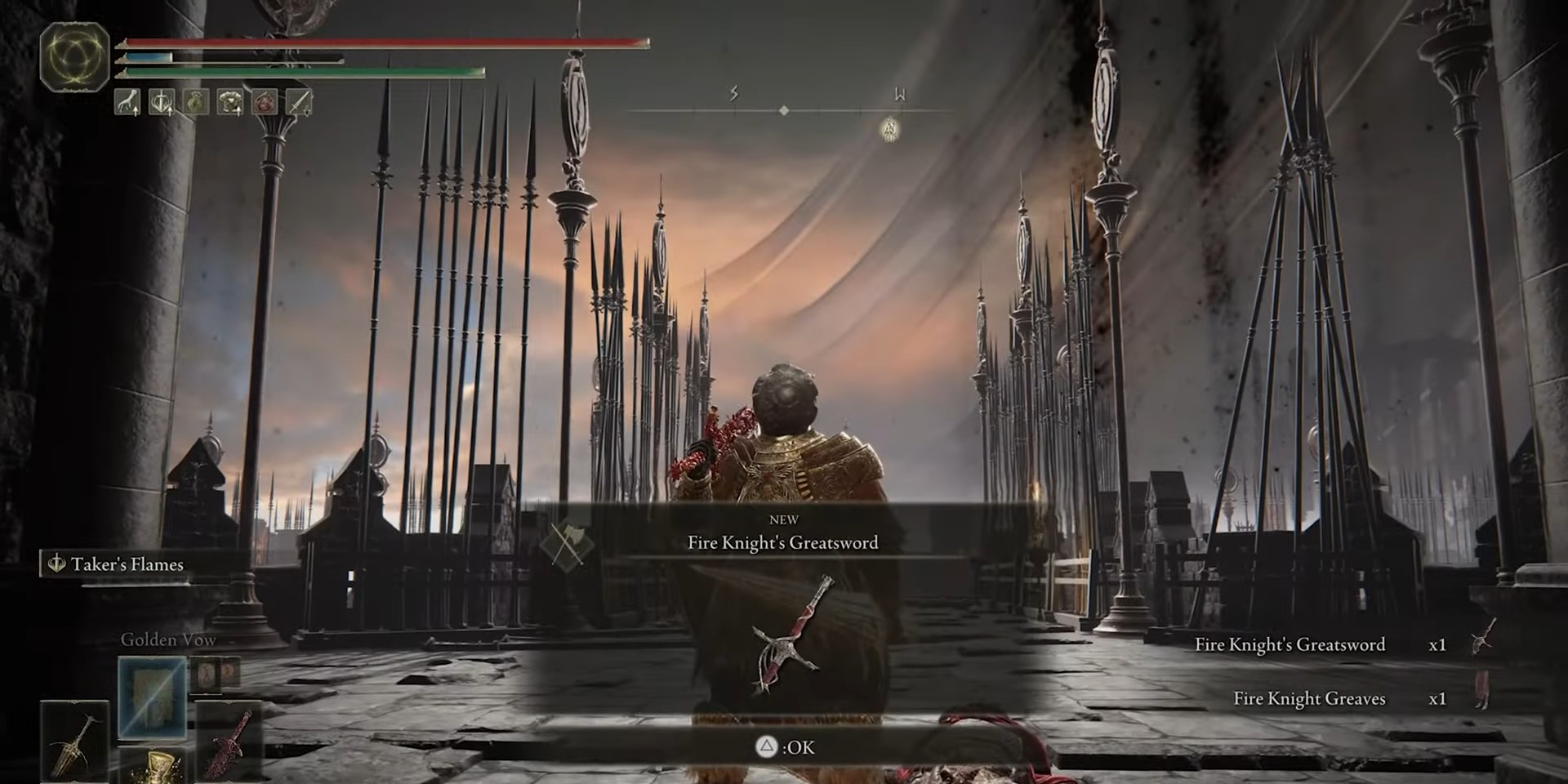 fire knight greatsword location