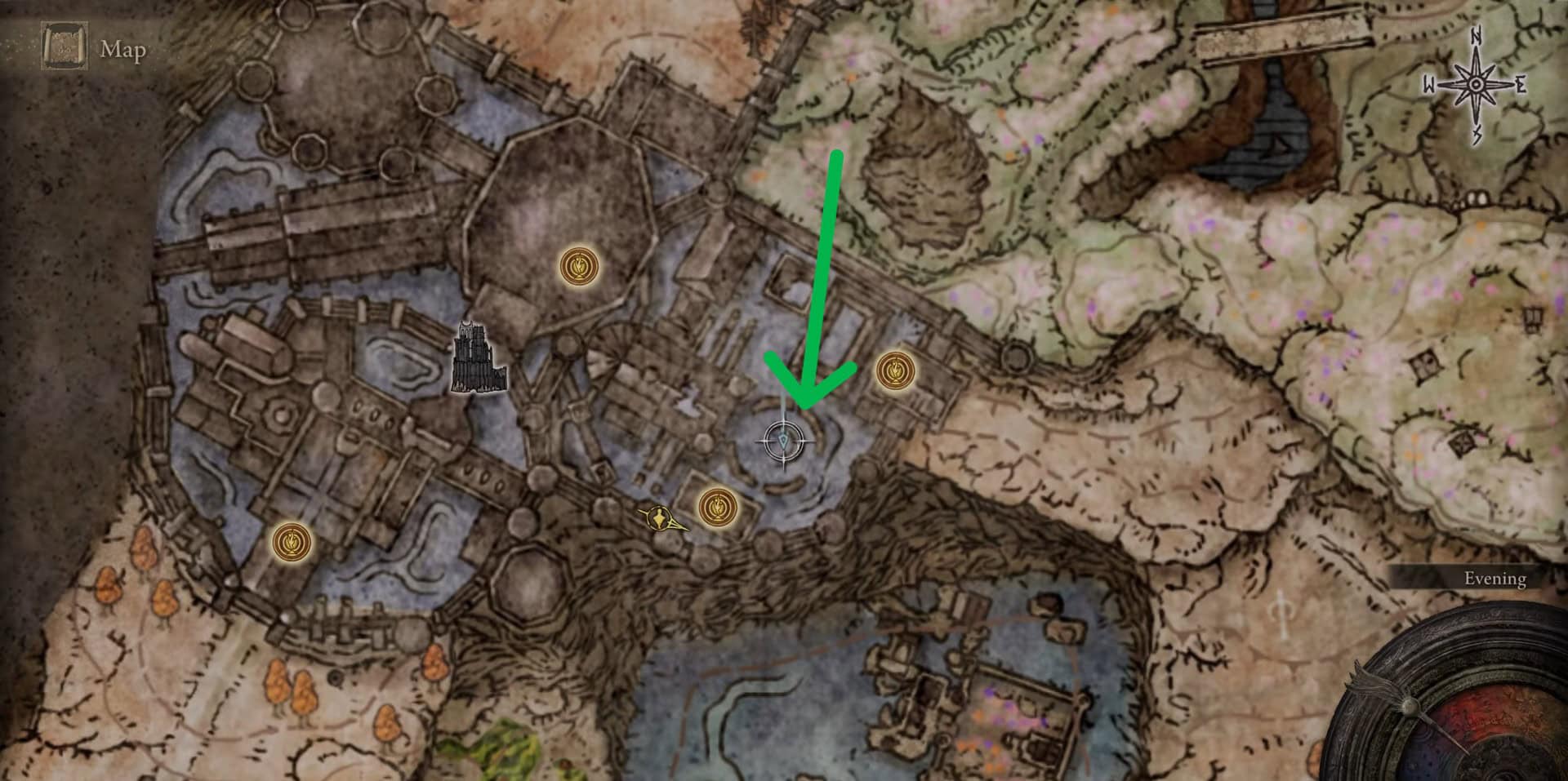 Ulcerated Tree Spirit location