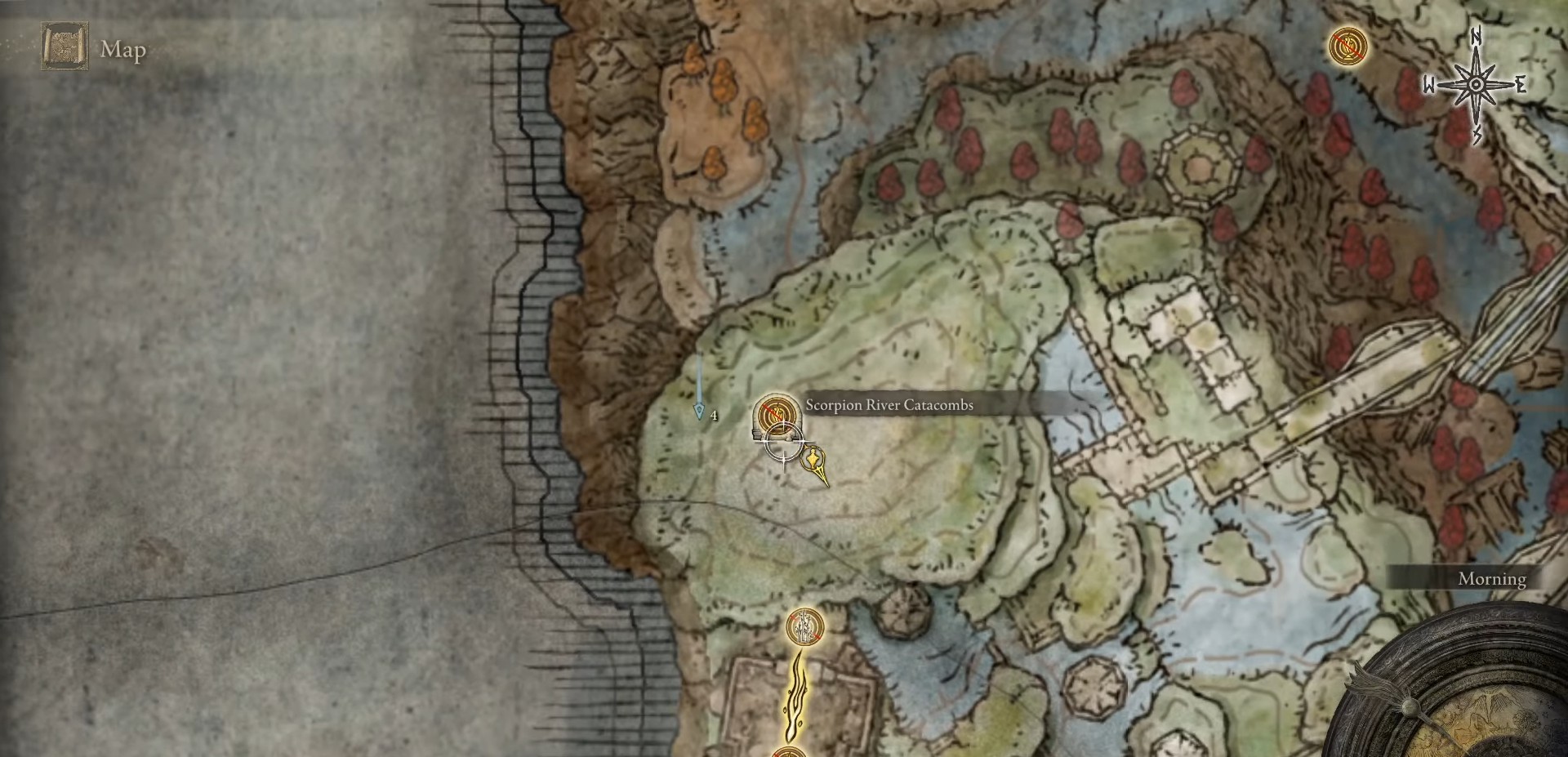 scorpion river catacombs location