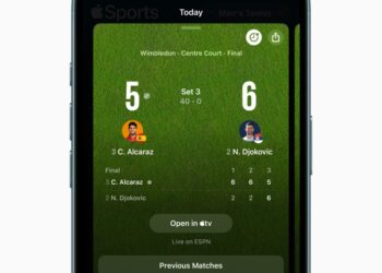 Apple Sports App Delivers Exciting Update For Tennis Fans