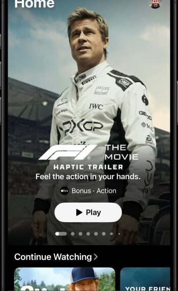 Apple Unveils Unbelievable Haptic Trailer for F1
