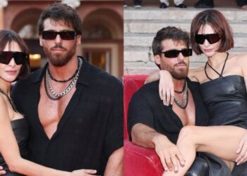 Can Yaman Lifts Girlfriend Sara Bluma at Romantic Festival Event