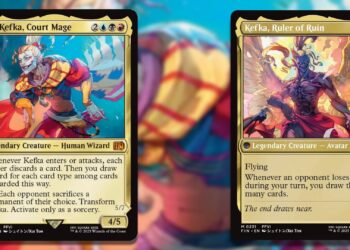 Completing a Kefka, Court Mage Commander Deck in MTG