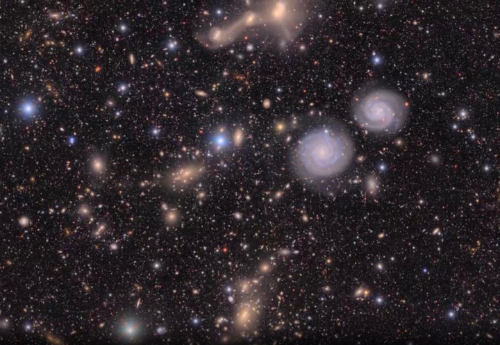 A part of the universe captured by the Rubin Observatory.