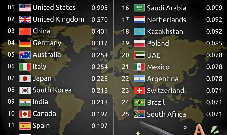 Top 25 Countries with the Best Education System 

1.  United States
2.  United K