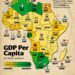 GDP Per Capita Across Africa  

1.  Burundi – $422
2.  Madagascar – $538
3.  Sud