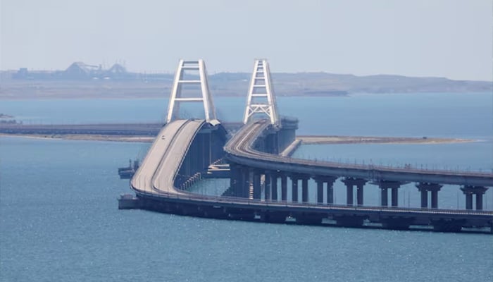 Ukraine Strikes Crimea Bridge with Underwater Explosives
