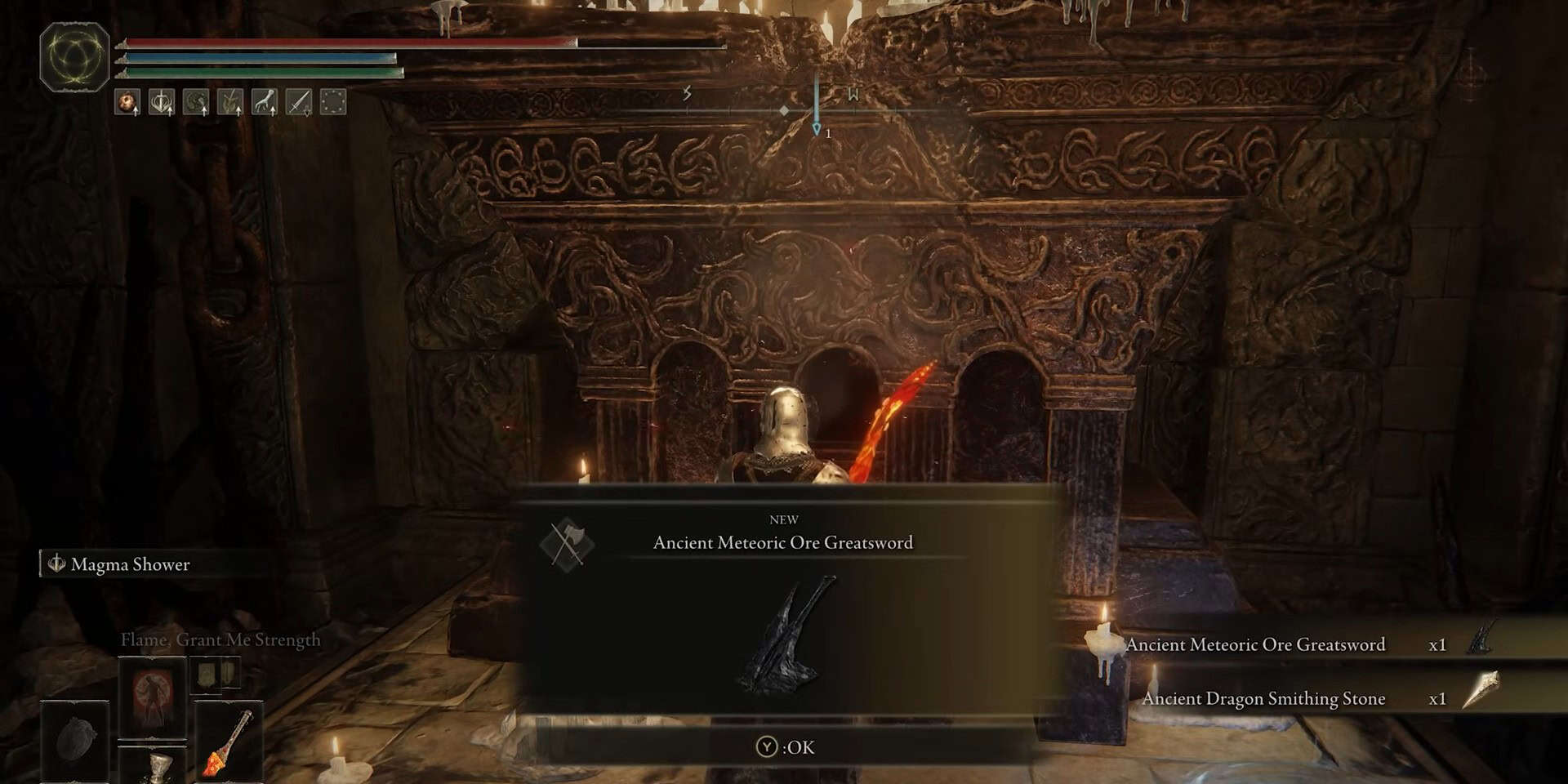 Collect Ancient Meteoric Ore Greatsword
